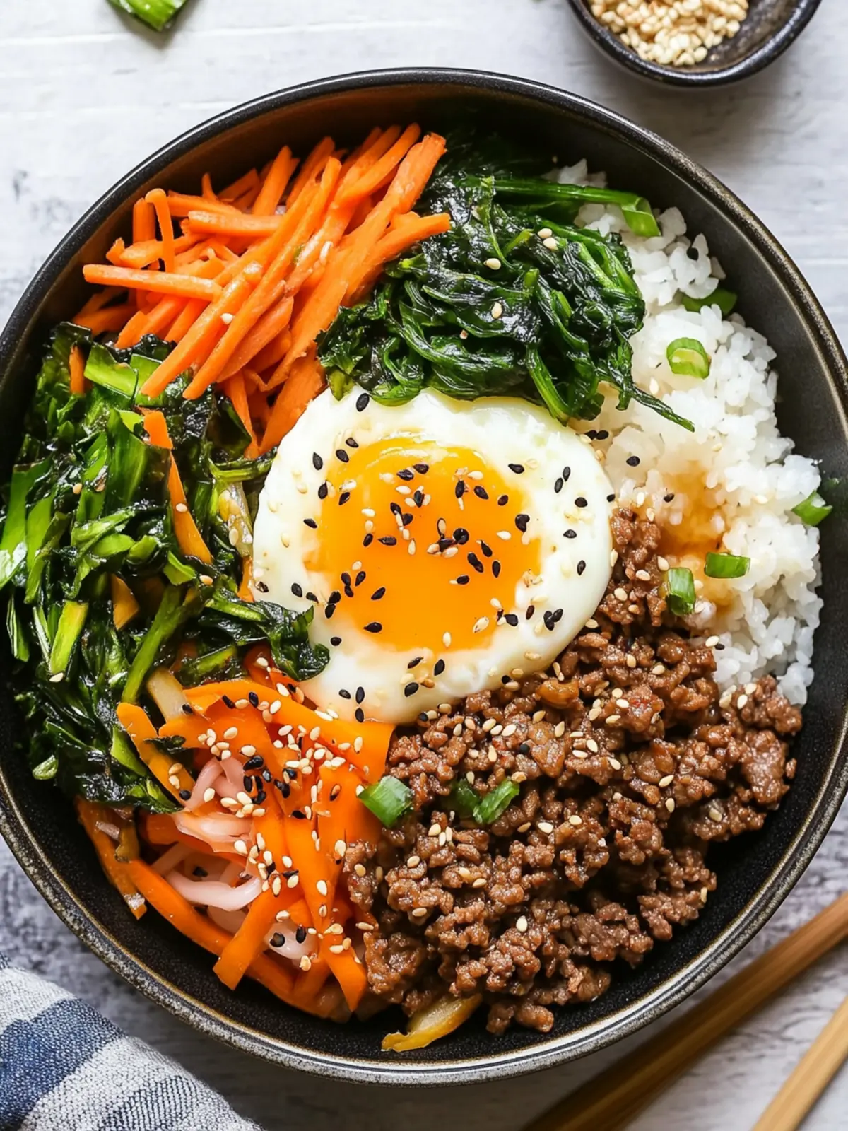Easy Ground Beef Bibimbap in Under 30 Minutes 4 Ground Beef Bibimbap
