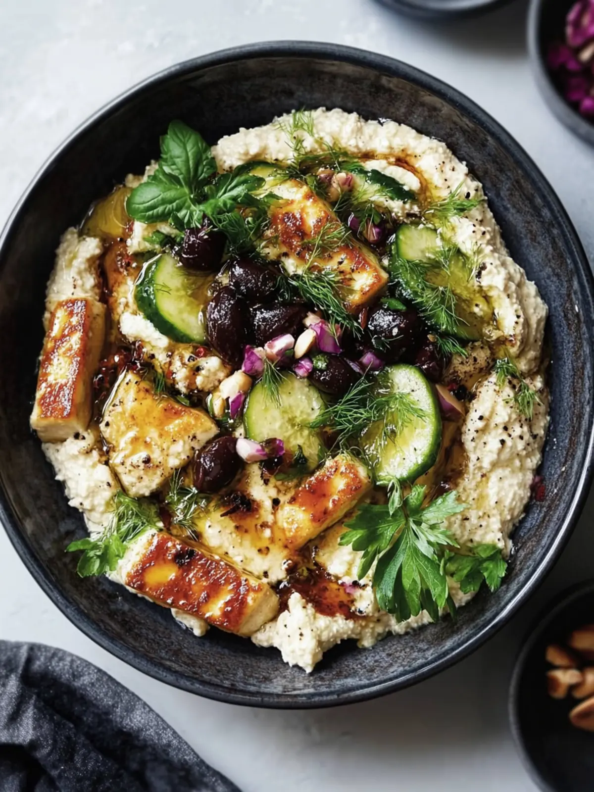 Savor Caramelised Haloumi with Baba Ganoush Bliss 5 Caramelised haloumi with baba ganoush