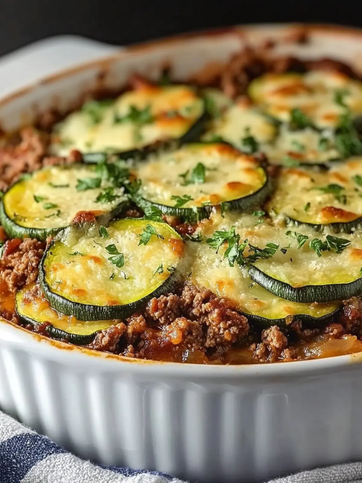 Low-Carb Ground Beef Zucchini Bake That'll Melt Your Heart 3 Low-Carb Ground Beef Zucchini Bake