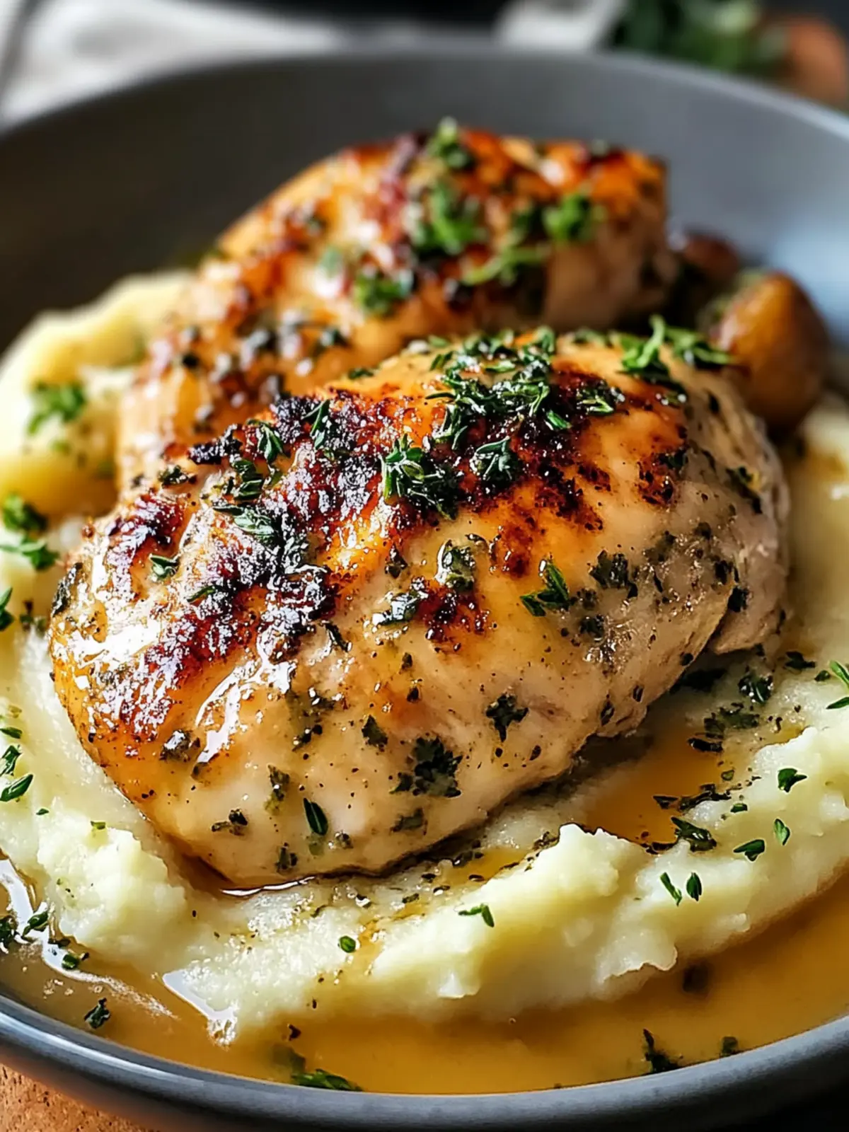 Creamy Herb Chicken with Mashed Potatoes for Cozy Family Dinners 2 Creamy Herb Chicken with Mashed Potatoes