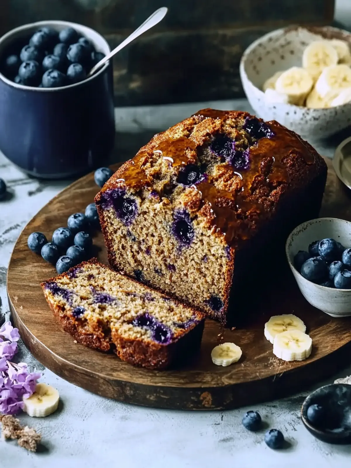 Irresistible Golden Syrup Banana and Blueberry Bread Recipe 4 Golden syrup banana and blueberry bread