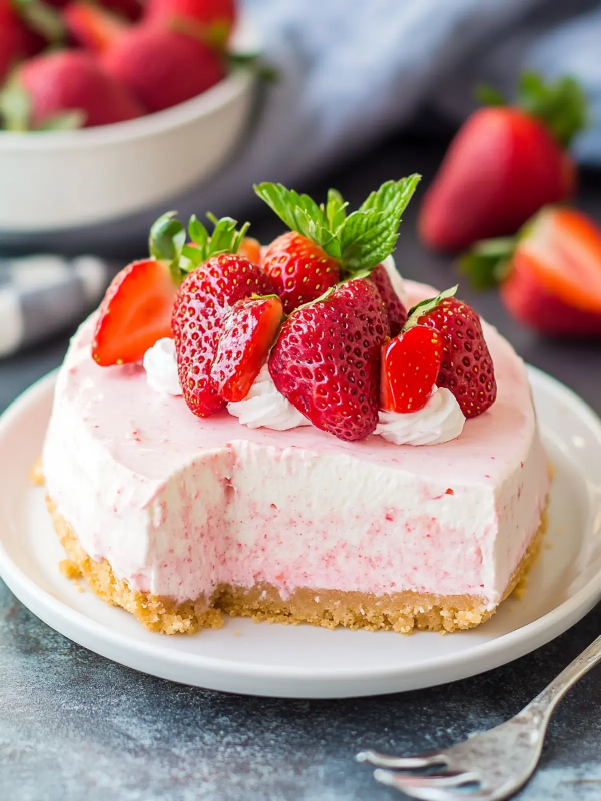 No Bake Strawberry Cheesecake That Will Wow Your Guests 3 No Bake Strawberry Cheesecake