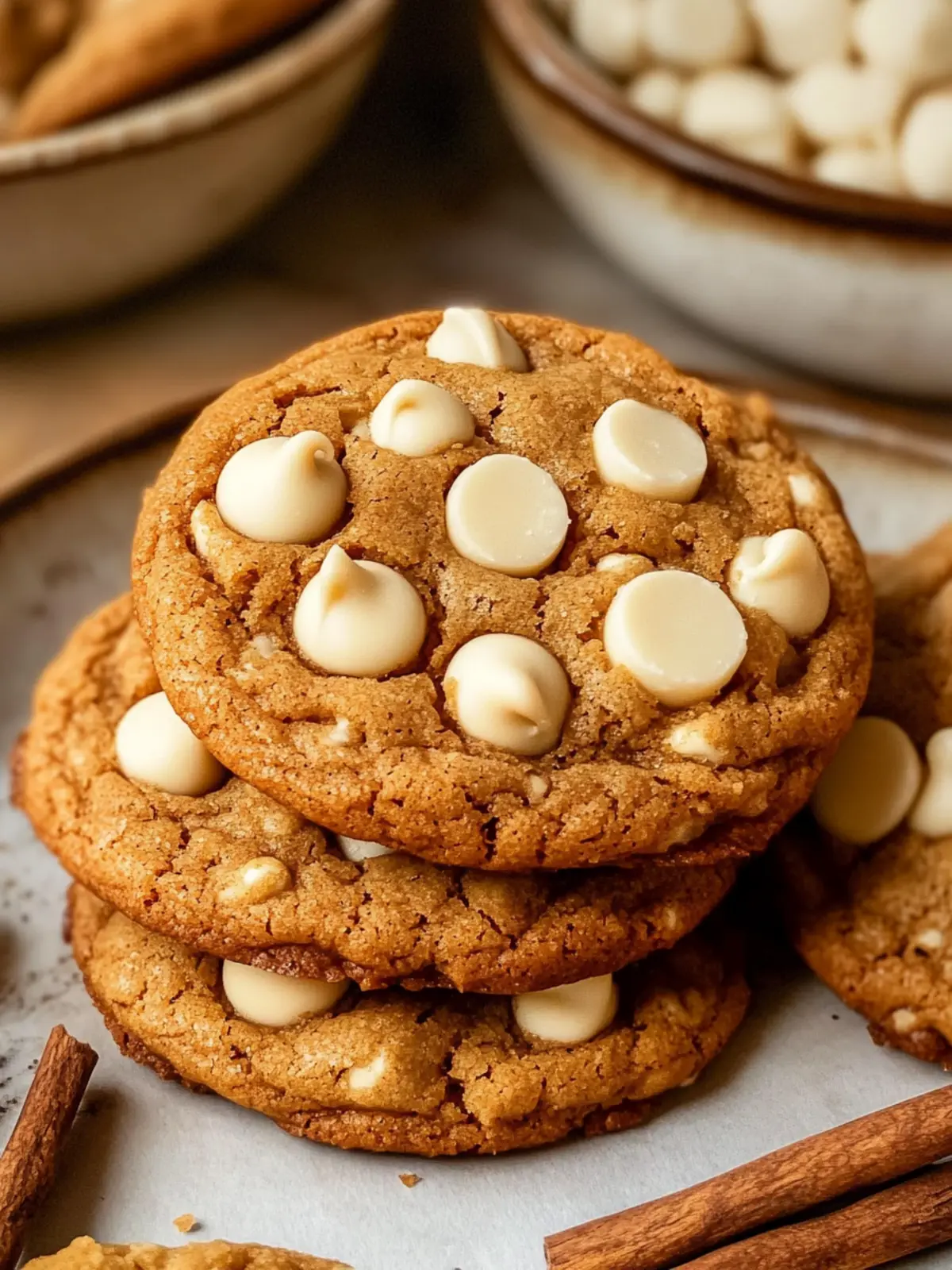 Chewy Pumpkin White Chocolate Chip Cookies for Cozy Fall Vibes 4 Pumpkin White Chocolate Chip Cookies