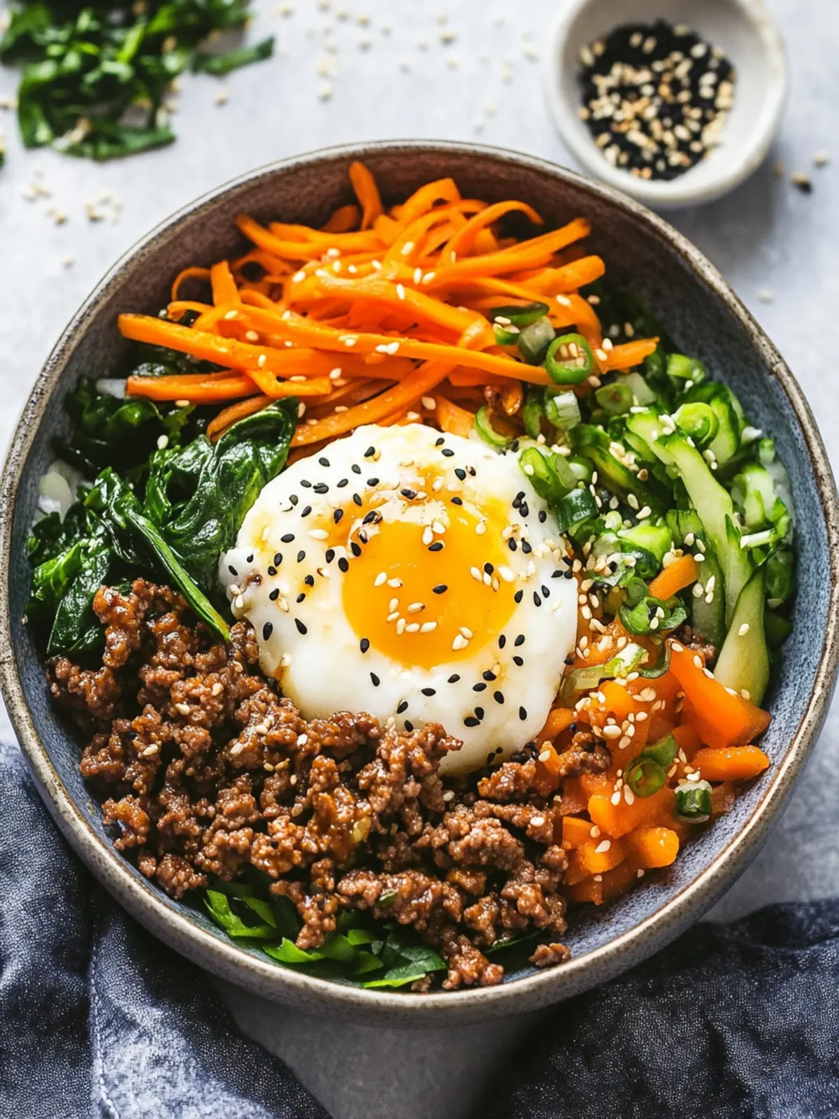 Easy Ground Beef Bibimbap in Under 30 Minutes 2 Ground Beef Bibimbap