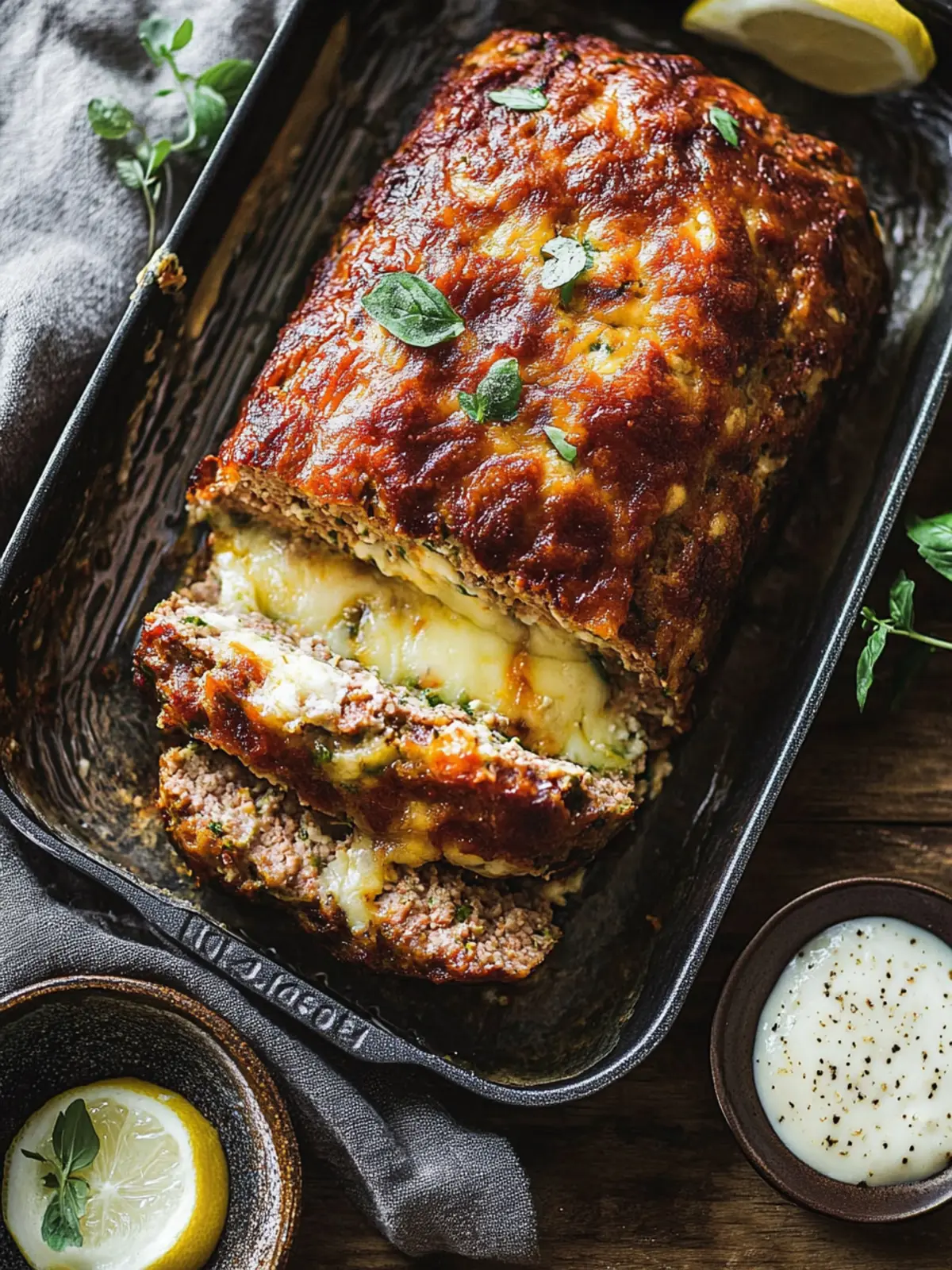 Melt-in-Your-Mouth Cheese and Capsicum Meatloaf Delight 3 Cheese and capsicum meatloaf