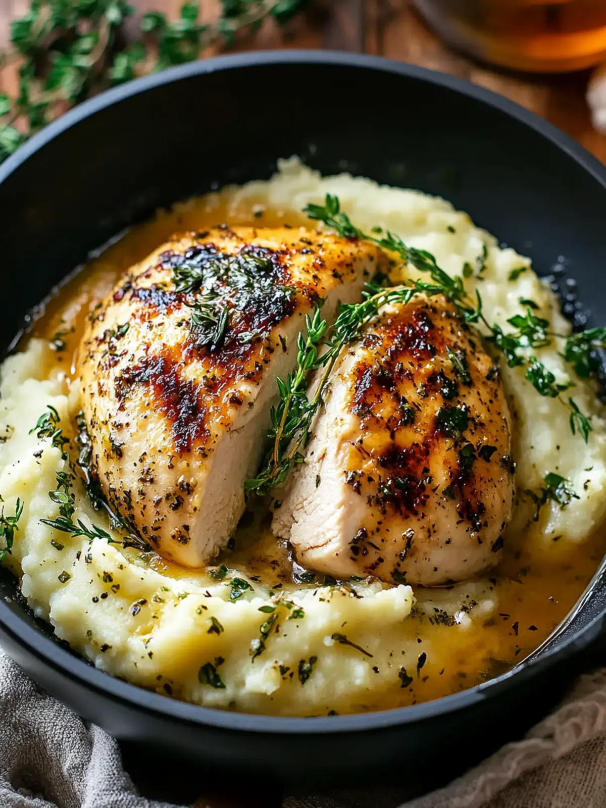 Creamy Herb Chicken with Mashed Potatoes for Cozy Family Dinners 4 Creamy Herb Chicken with Mashed Potatoes