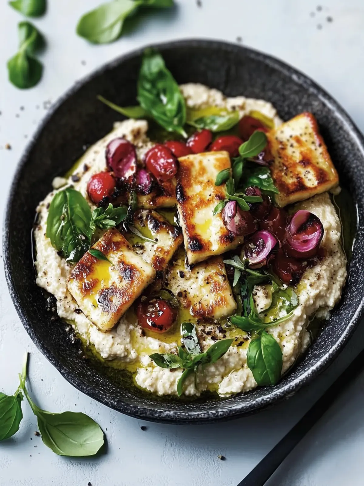 Savor Caramelised Haloumi with Baba Ganoush Bliss 3 Caramelised haloumi with baba ganoush