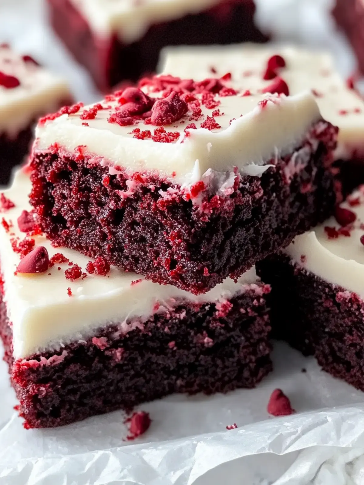 Ultimate Soft & Chewy Red Velvet Brownies with Cream Cheese Frosting 5 Red Velvet Brownies with Cream Cheese Frosting (Soft & Chewy)