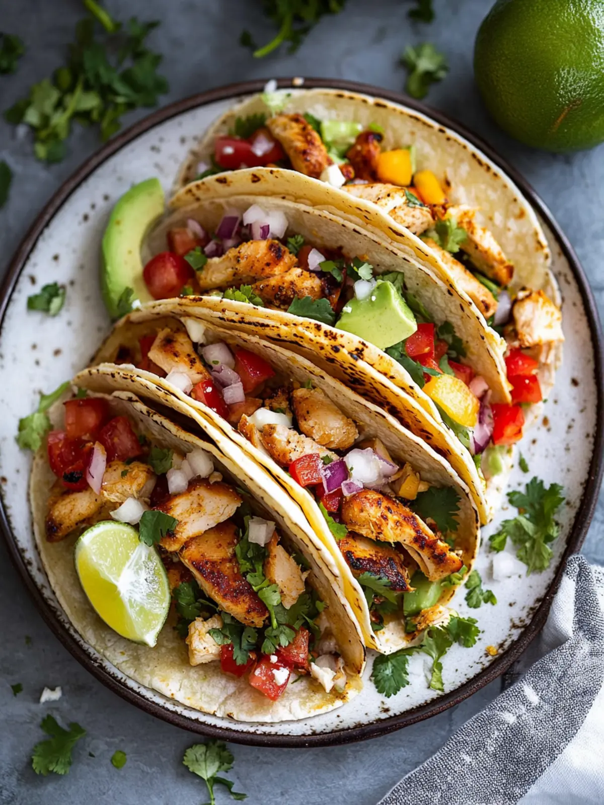 Oven Roasted Chicken Tacos: Easy Flavor-Packed Dinner Delight 2 Oven Roasted Chicken Tacos