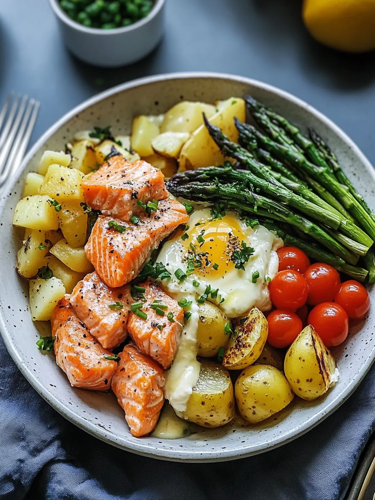 Savory Salmon Potato Asparagus Breakfast Bowl for Cozy Mornings 3 Salmon Potato Asparagus Breakfast Bowl