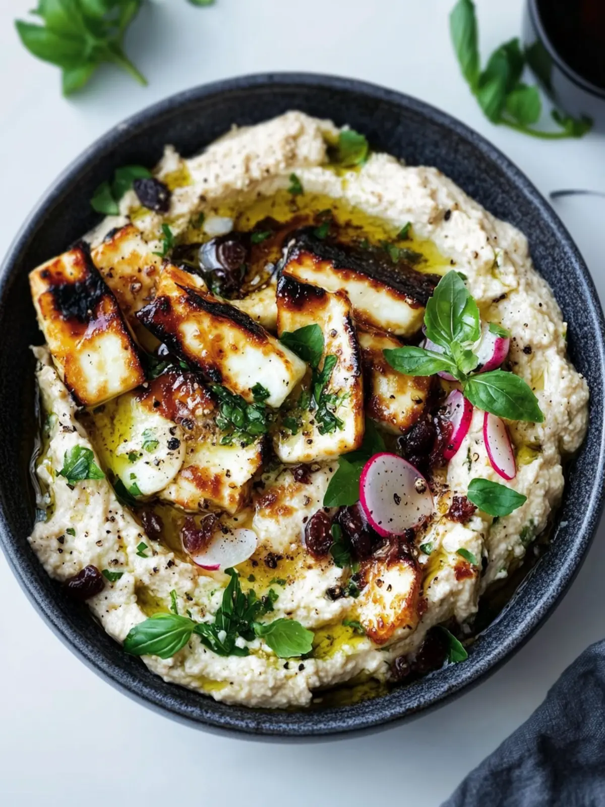 Savor Caramelised Haloumi with Baba Ganoush Bliss 4 Caramelised haloumi with baba ganoush