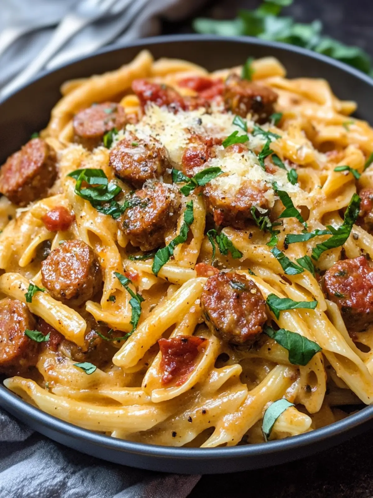 Creamy Cajun Sausage Pasta That's Bursting with Flavor 3 Creamy Cajun Sausage Pasta