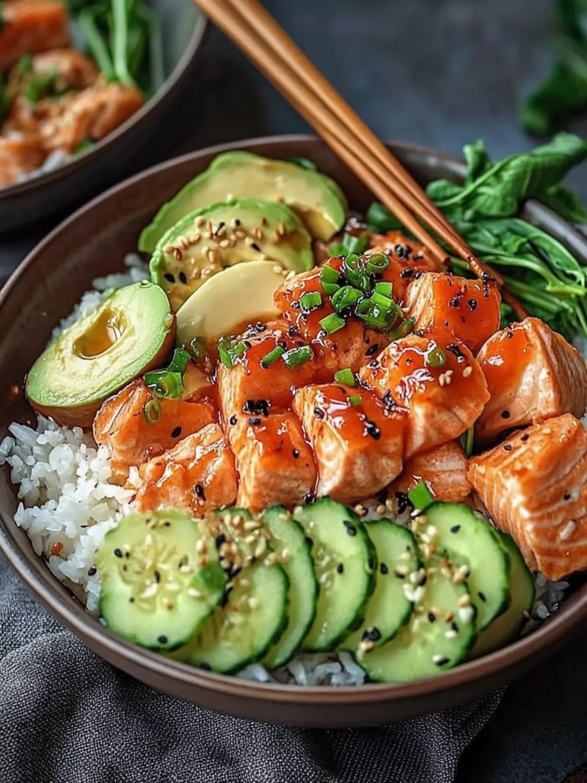 Irresistible Sriracha Honey Salmon Bowls Ready in 30 Minutes 2 Sriracha Honey Salmon Bowls