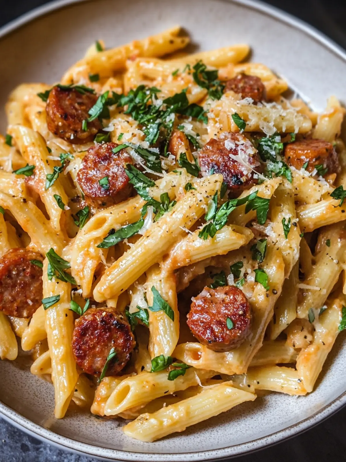 Creamy Cajun Sausage Pasta That's Bursting with Flavor 2 Creamy Cajun Sausage Pasta