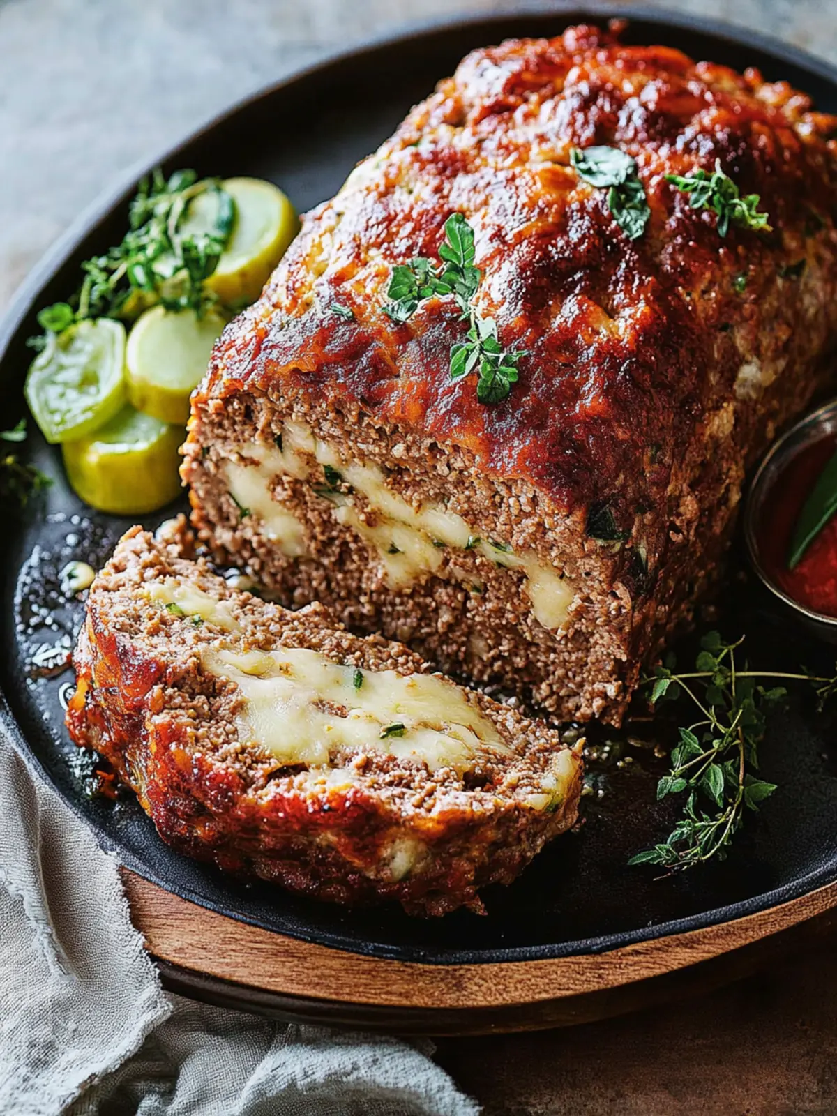 Melt-in-Your-Mouth Cheese and Capsicum Meatloaf Delight 5 Cheese and capsicum meatloaf