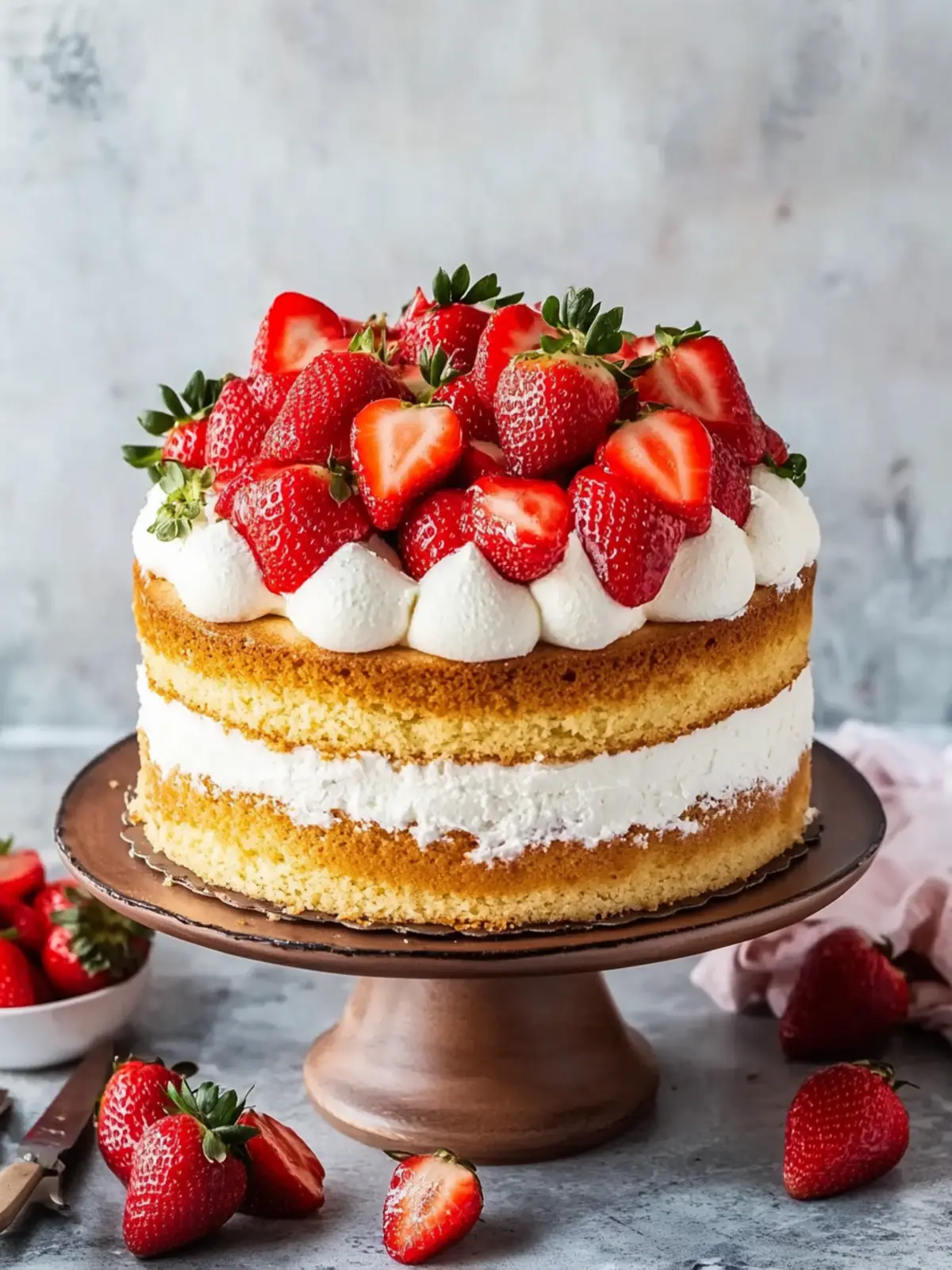 Delicious Strawberry Shortcake Cake for Summer Bliss 5 Strawberry Shortcake Cake