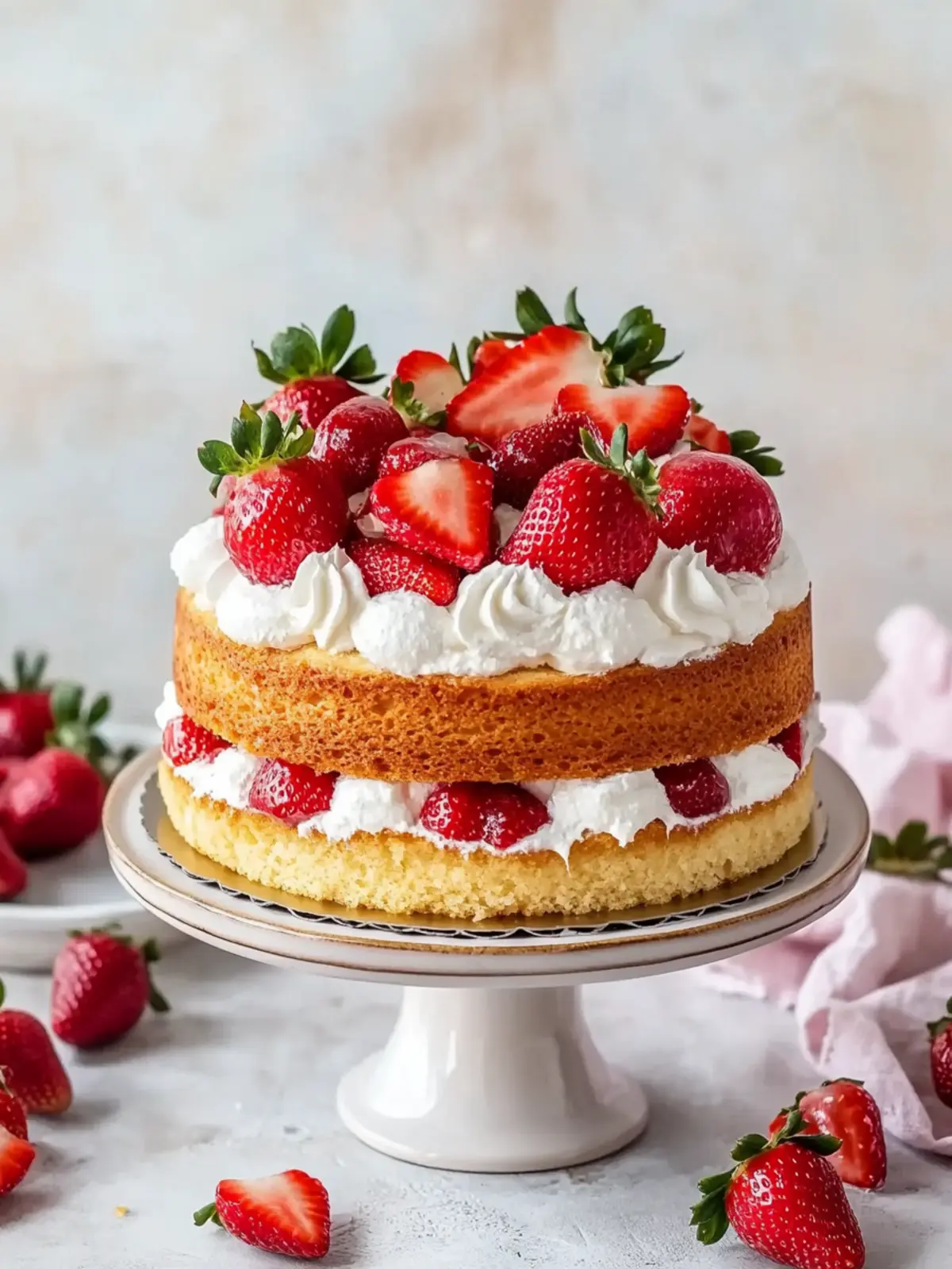 Delicious Strawberry Shortcake Cake for Summer Bliss 4 Strawberry Shortcake Cake