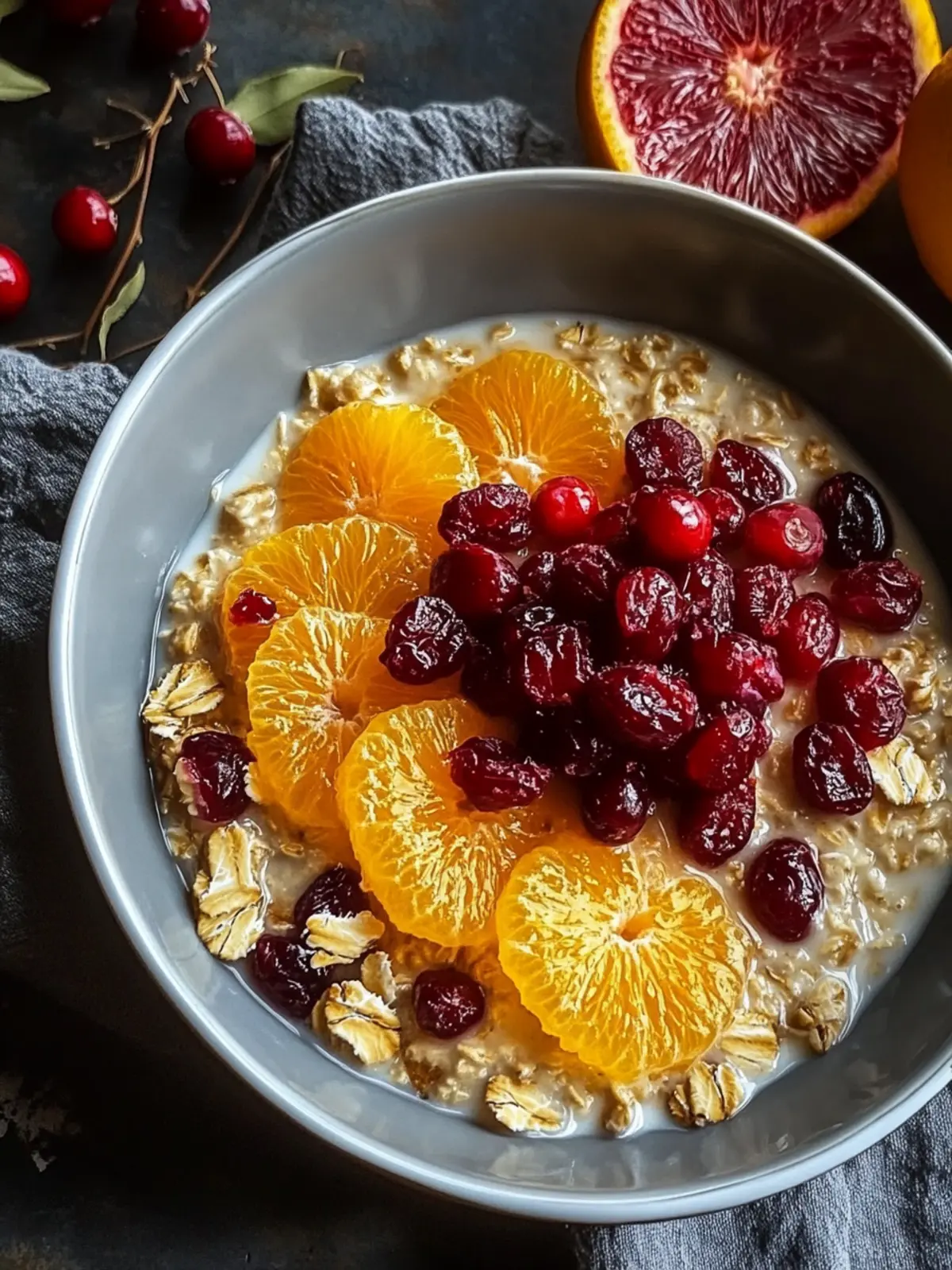 Candied Orange Oatmeal Cranberries for a Cozy Breakfast Treat 2 Candied Orange Oatmeal Cranberries