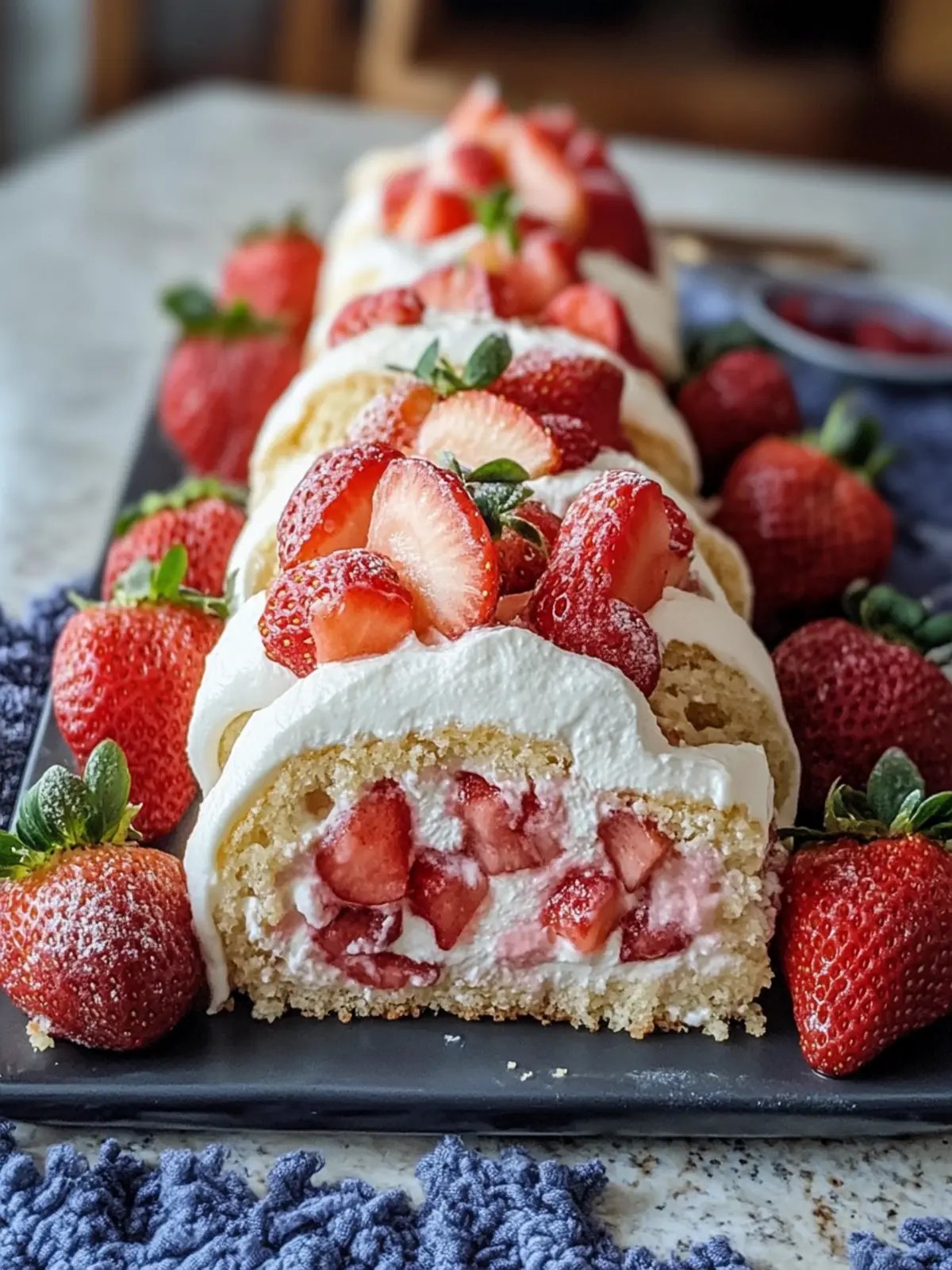 Sweet Strawberry Shortcake Cheesecake Rolls You’ll Crave! 3 Sweet Strawberry Shortcake Cheesecake Rolls