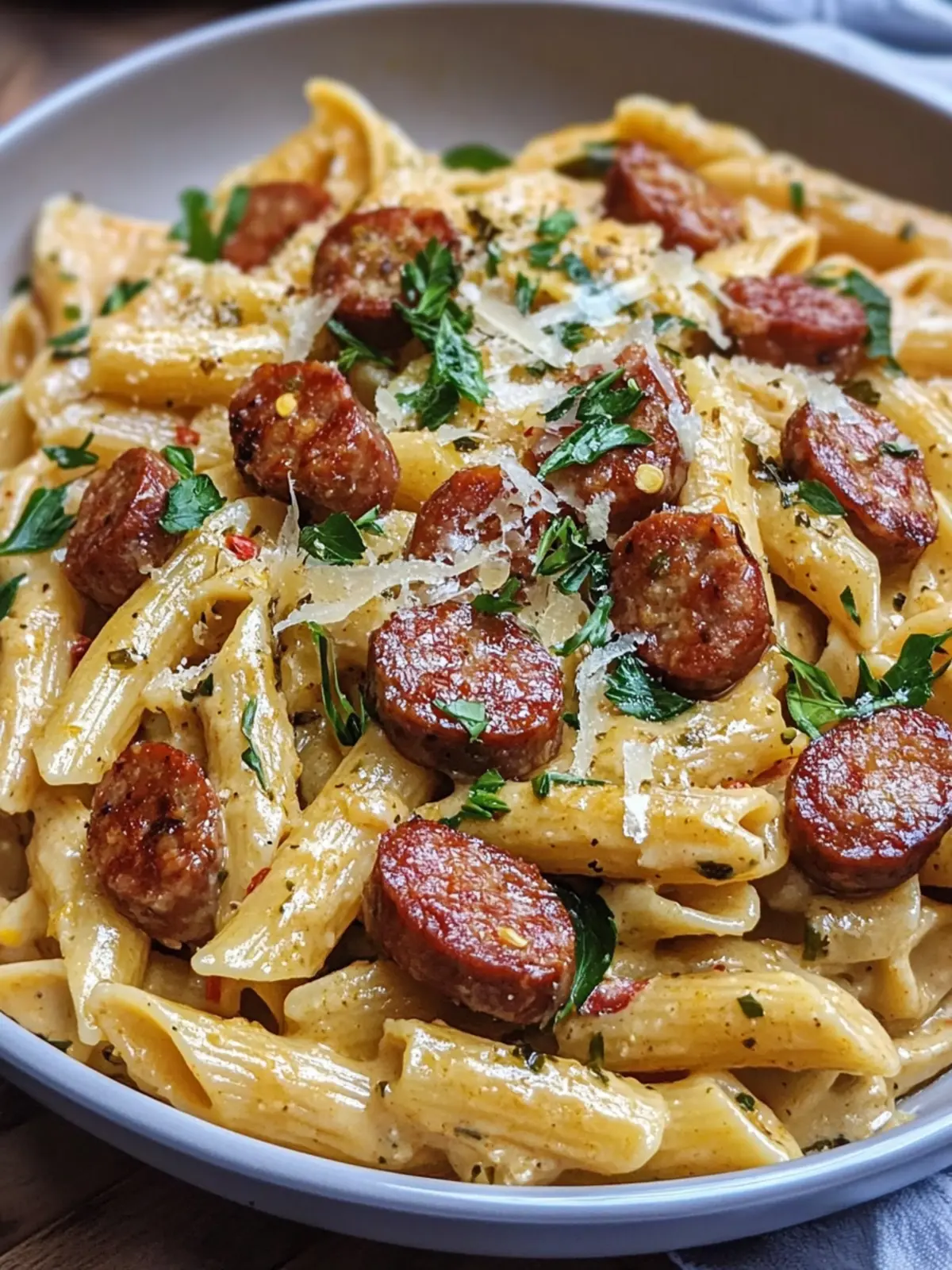 Creamy Cajun Sausage Pasta That's Bursting with Flavor 4 Creamy Cajun Sausage Pasta
