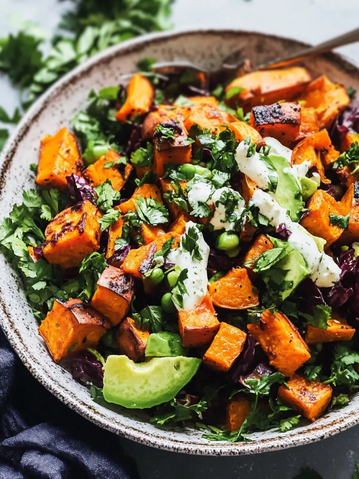 Vegan Roasted Sweet Potato Salad for a Wholesome Feast 5 Vegan Roasted Sweet Potato Salad