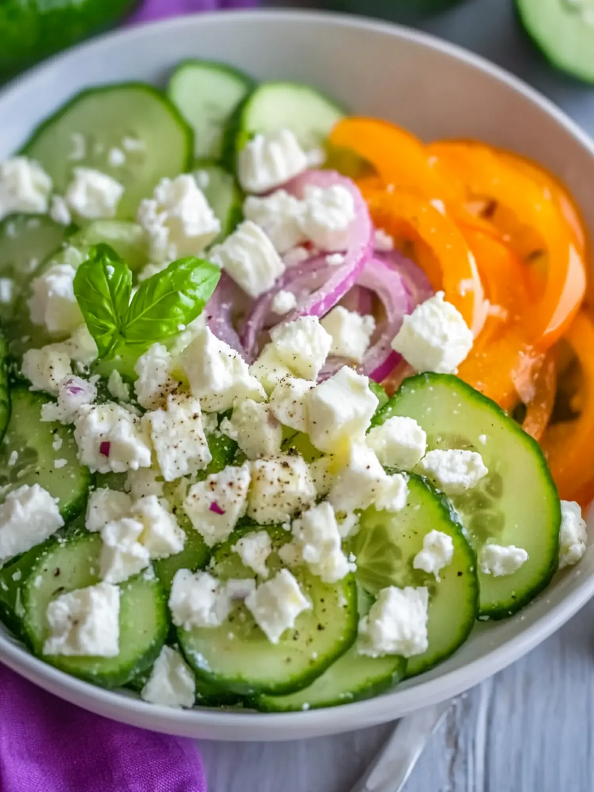 Delicious Cucumber Feta Salad Recipe for a Quick Refresh! 2 Cucumber Feta Salad Recipe