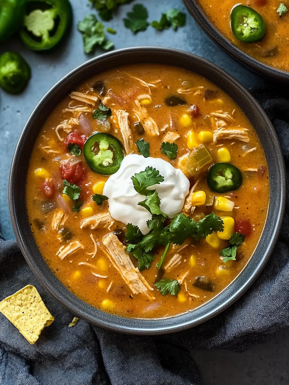 Irresistible Slow Cooker Chicken Enchilada Soup with Cream Cheese 5 Slow Cooker Chicken Enchilada Soup with Cream Cheese