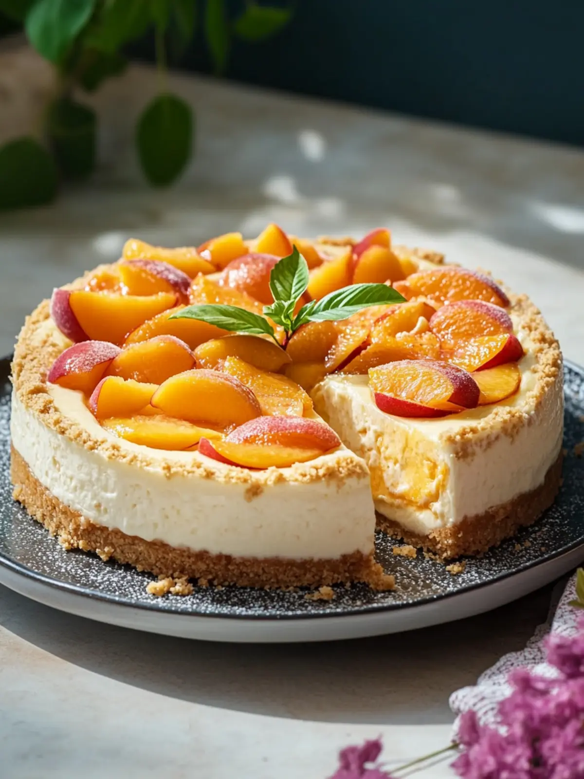 Irresistible Peach Cobbler Cheesecake for Summer Gatherings 5 Peach Cobbler Cheesecake