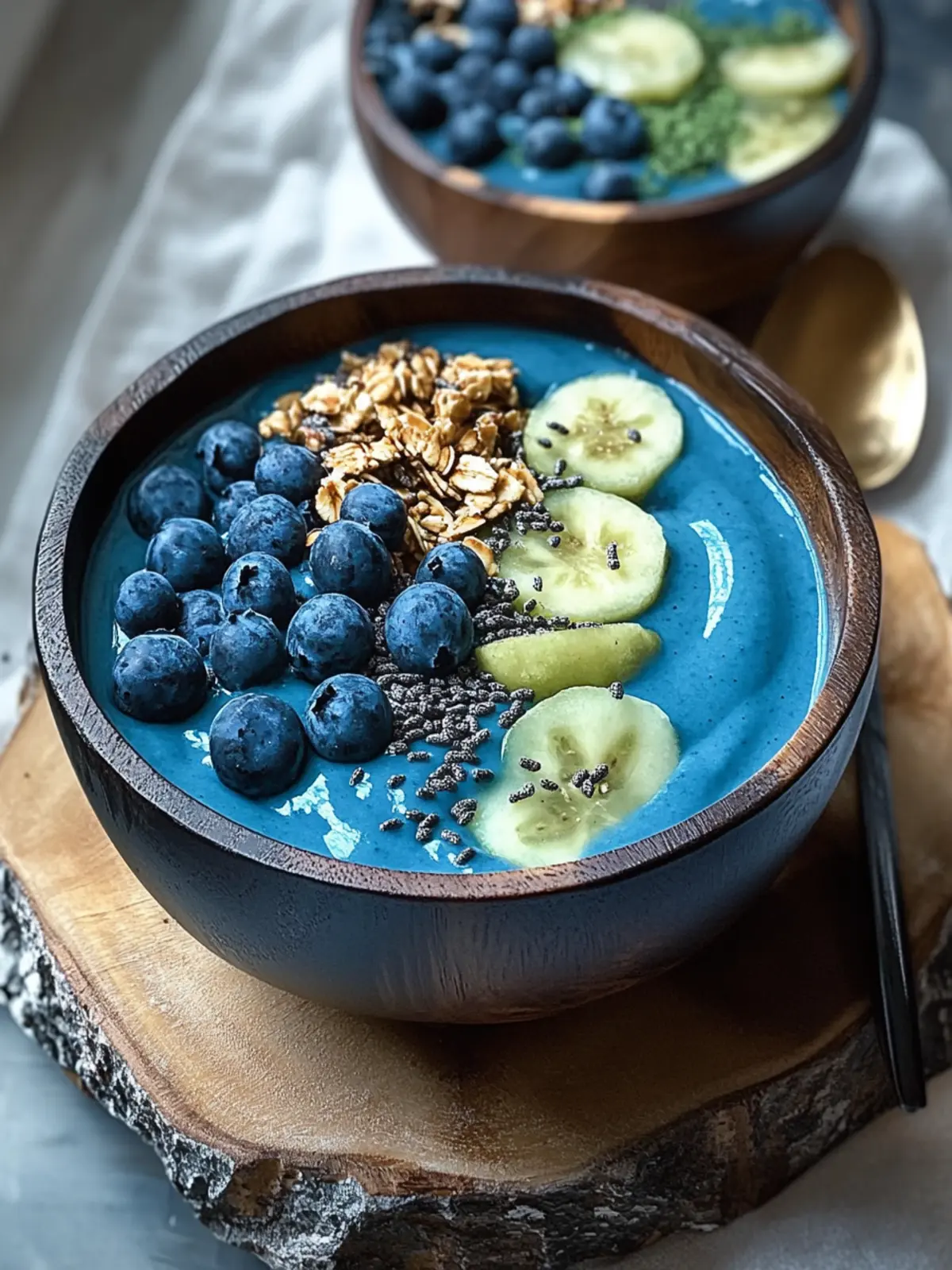 Vibrant Blue Spirulina Smoothie Bowl for a Tropical Boost 2 Blue Spirulina Smoothie Bowl