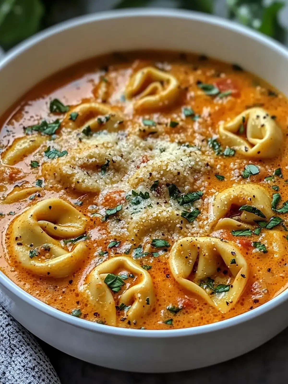Heavenly Parmesan Tomato Tortellini Soup in Just 25 Minutes 4 Parmesan Tomato Tortellini Soup