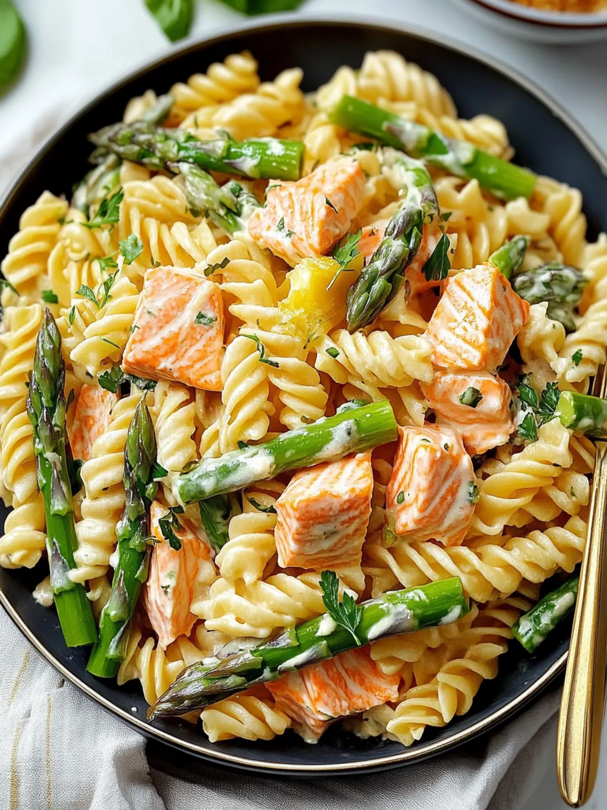 Savory Salmon Asparagus Pasta Salad for a Healthy Delight 4 Salmon Asparagus Pasta Salad