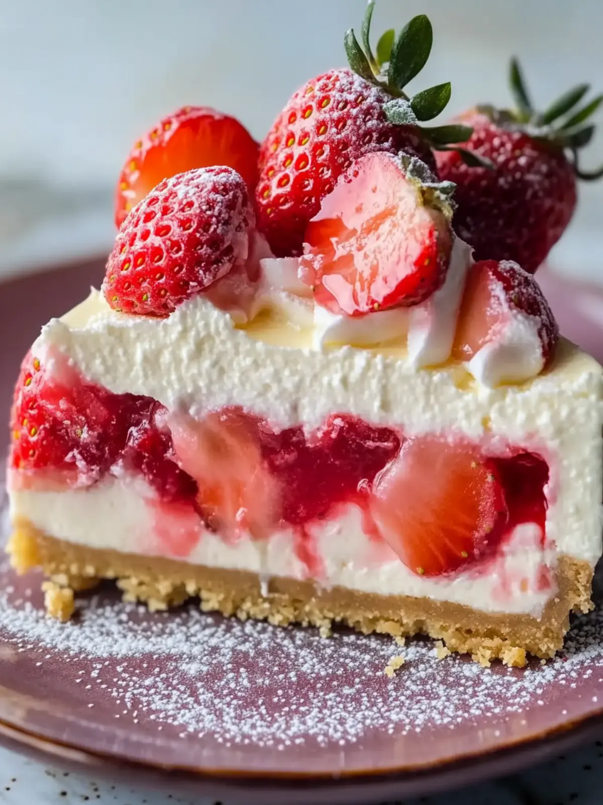 Delicious Strawberry Shortcake Cheesecake You’ll Love to Make 4 Strawberry Shortcake Cheesecake