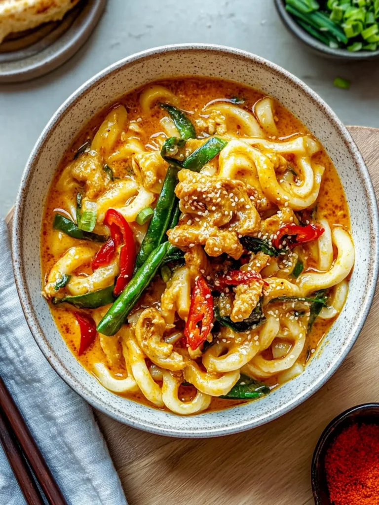 Japanese Inspired Creamy Curry Udon (15 Minutes)