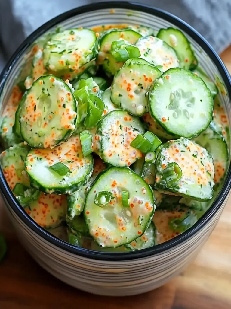 Creamy Asian Cucumber Salad Bowl Recipe