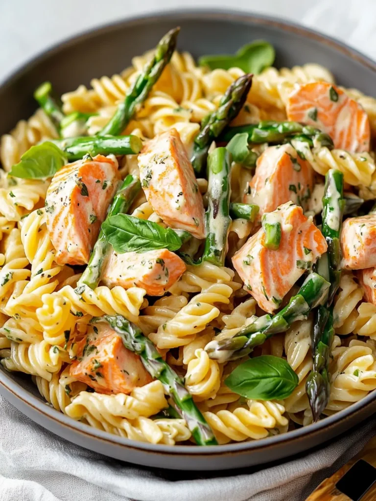 Salmon Asparagus Pasta Salad