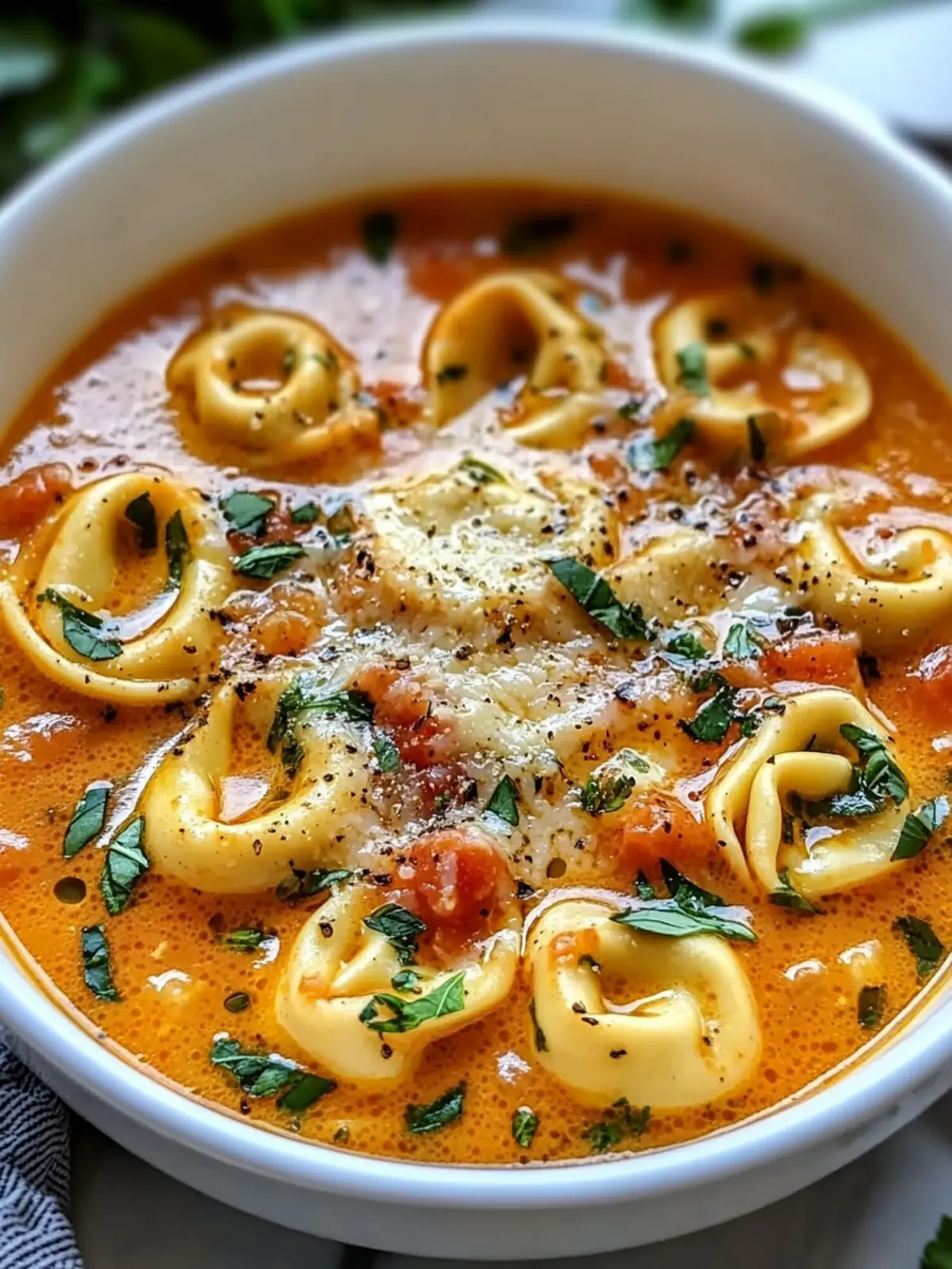 Heavenly Parmesan Tomato Tortellini Soup in Just 25 Minutes 2 Parmesan Tomato Tortellini Soup
