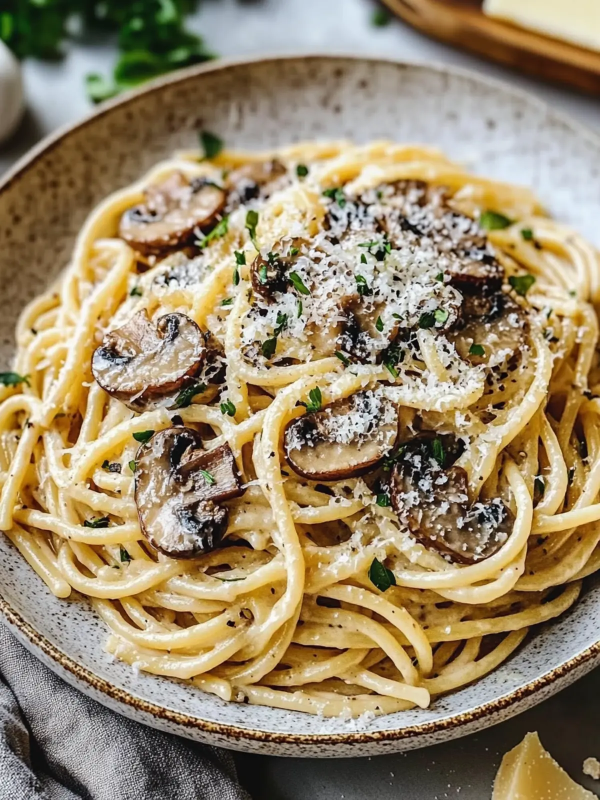 Cozy Mushroom Parmesan Pasta: Comfort Food in 30 Minutes 4 Cozy Mushroom Parmesan Pasta