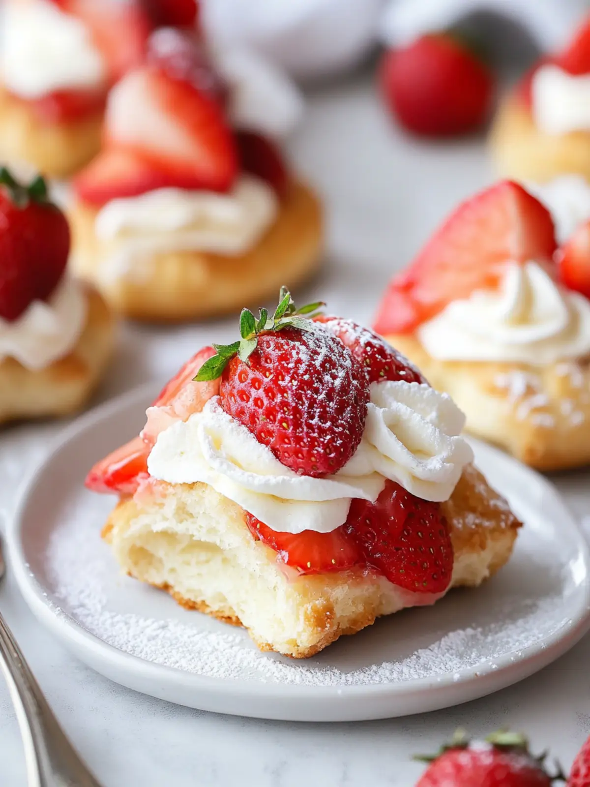 Easy Strawberry Shortcake Puffs: Sweet Treats in 5 Ingredients 2 Easy Strawberry Shortcake Puffs