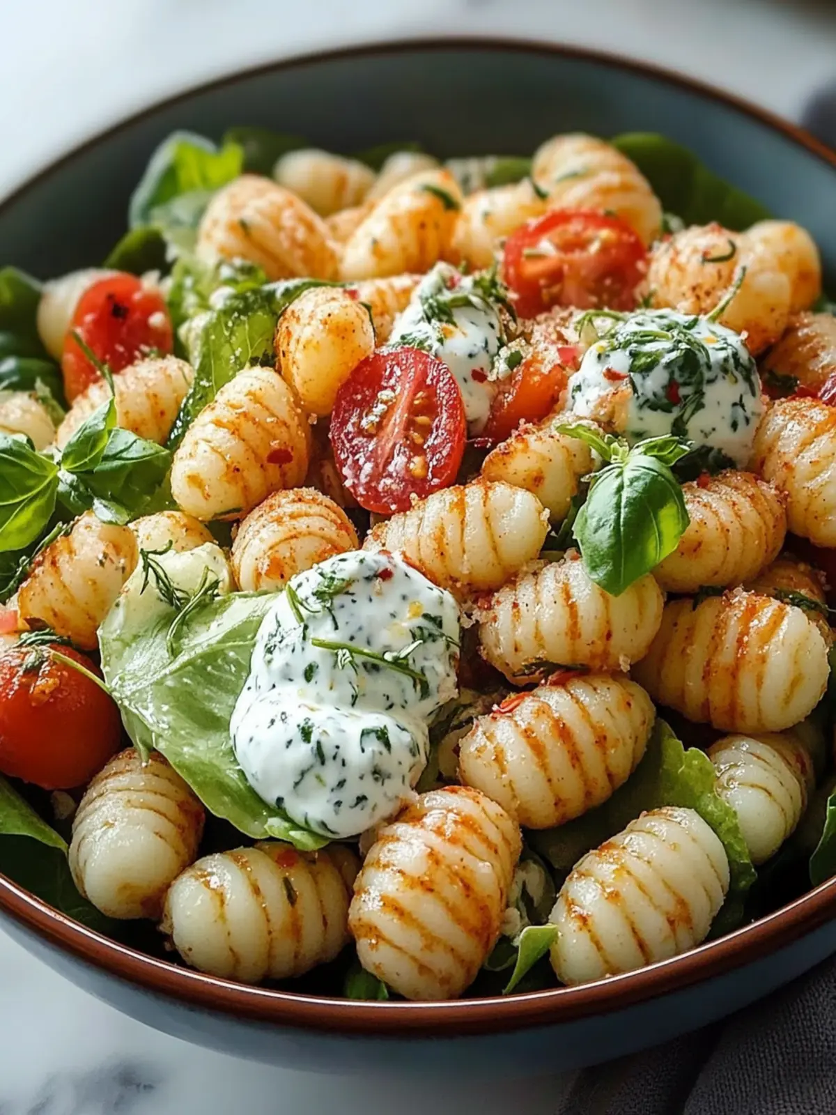 Crispy Gnocchi Salad with Yogurt: Your Go-To Summer Recipe 3 Crispy Gnocchi Salad with Yogurt: The simple recipe for summer