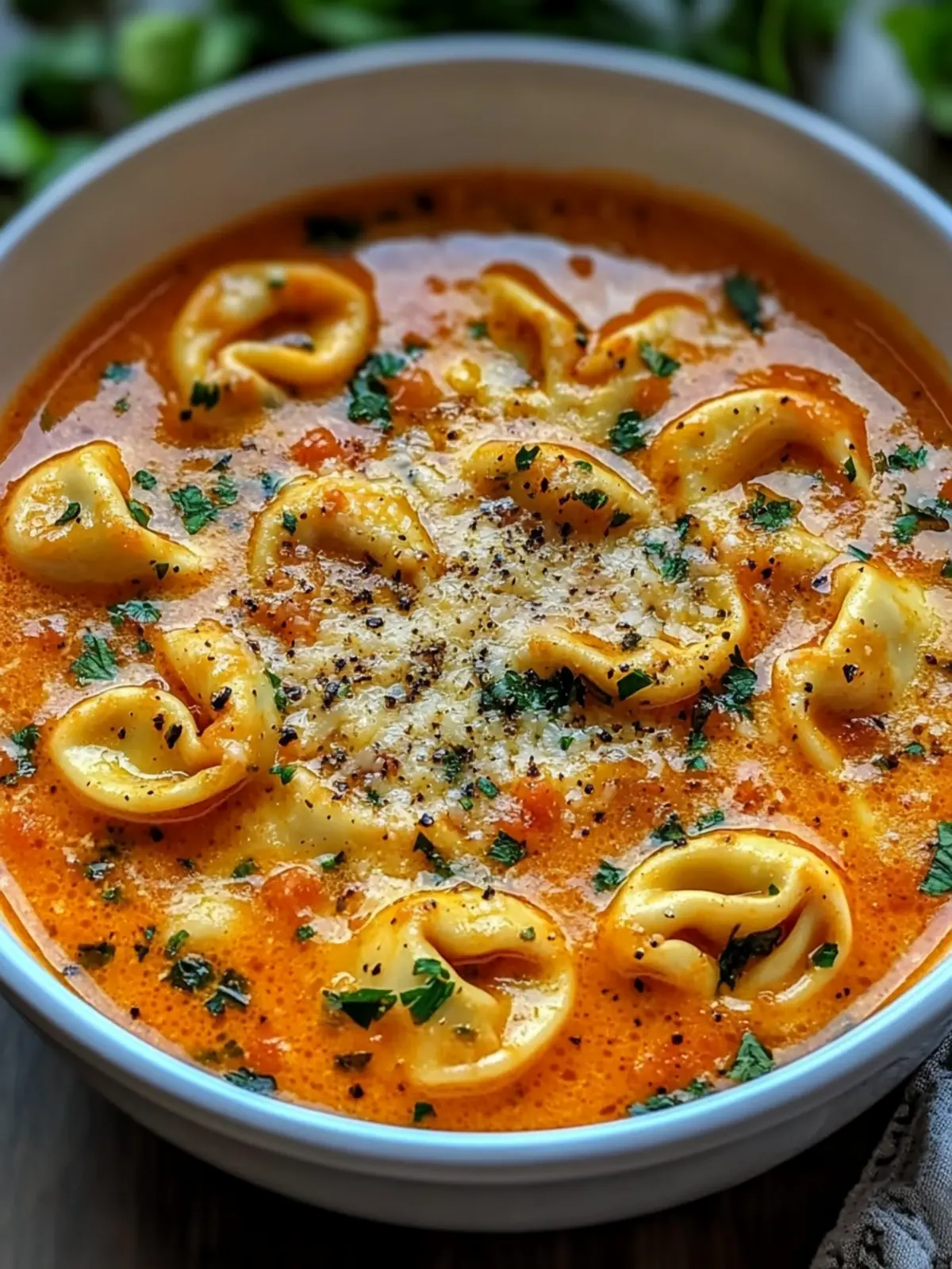 Heavenly Parmesan Tomato Tortellini Soup in Just 25 Minutes 3 Parmesan Tomato Tortellini Soup