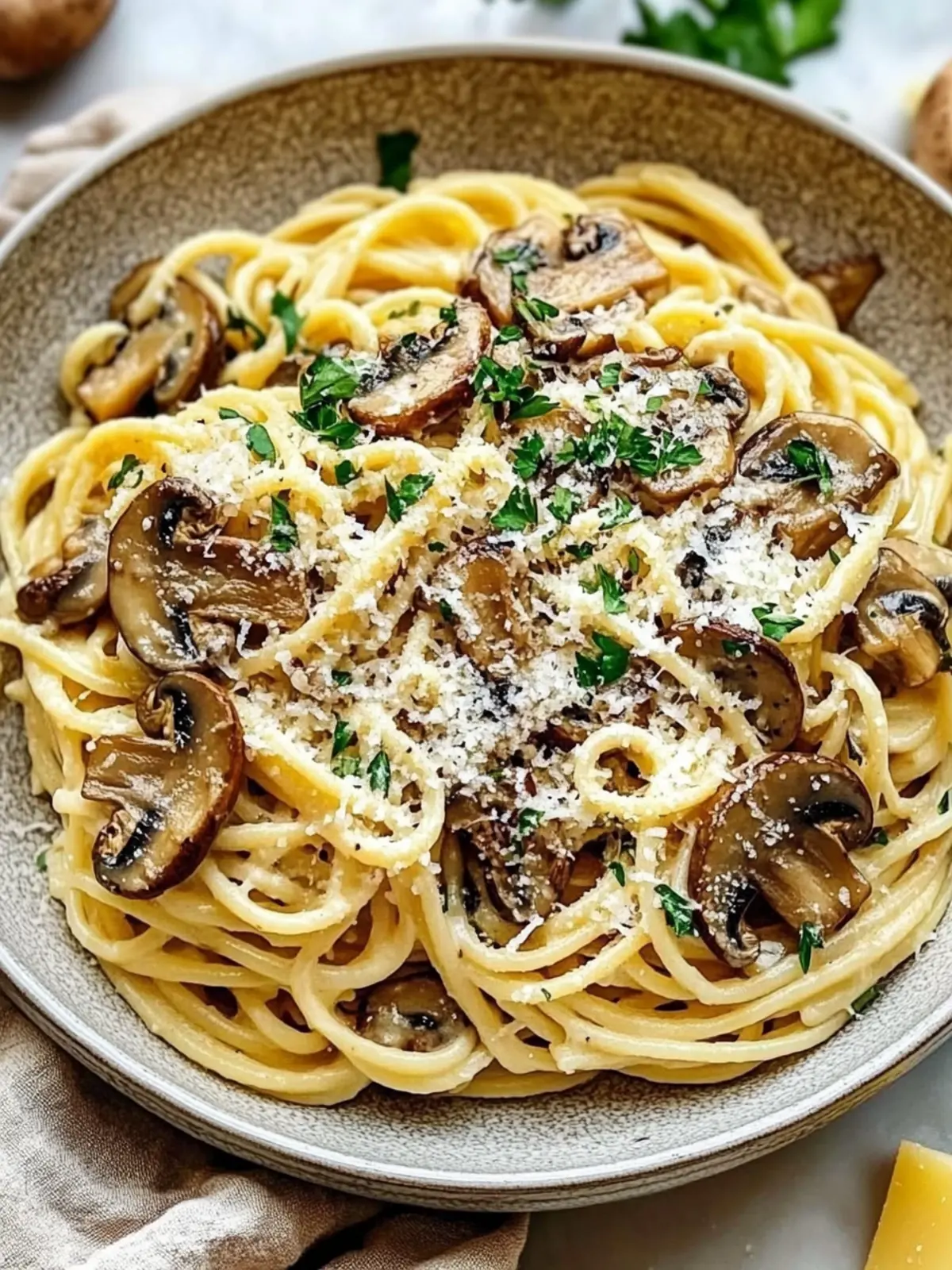 Cozy Mushroom Parmesan Pasta: Comfort Food in 30 Minutes 2 Cozy Mushroom Parmesan Pasta