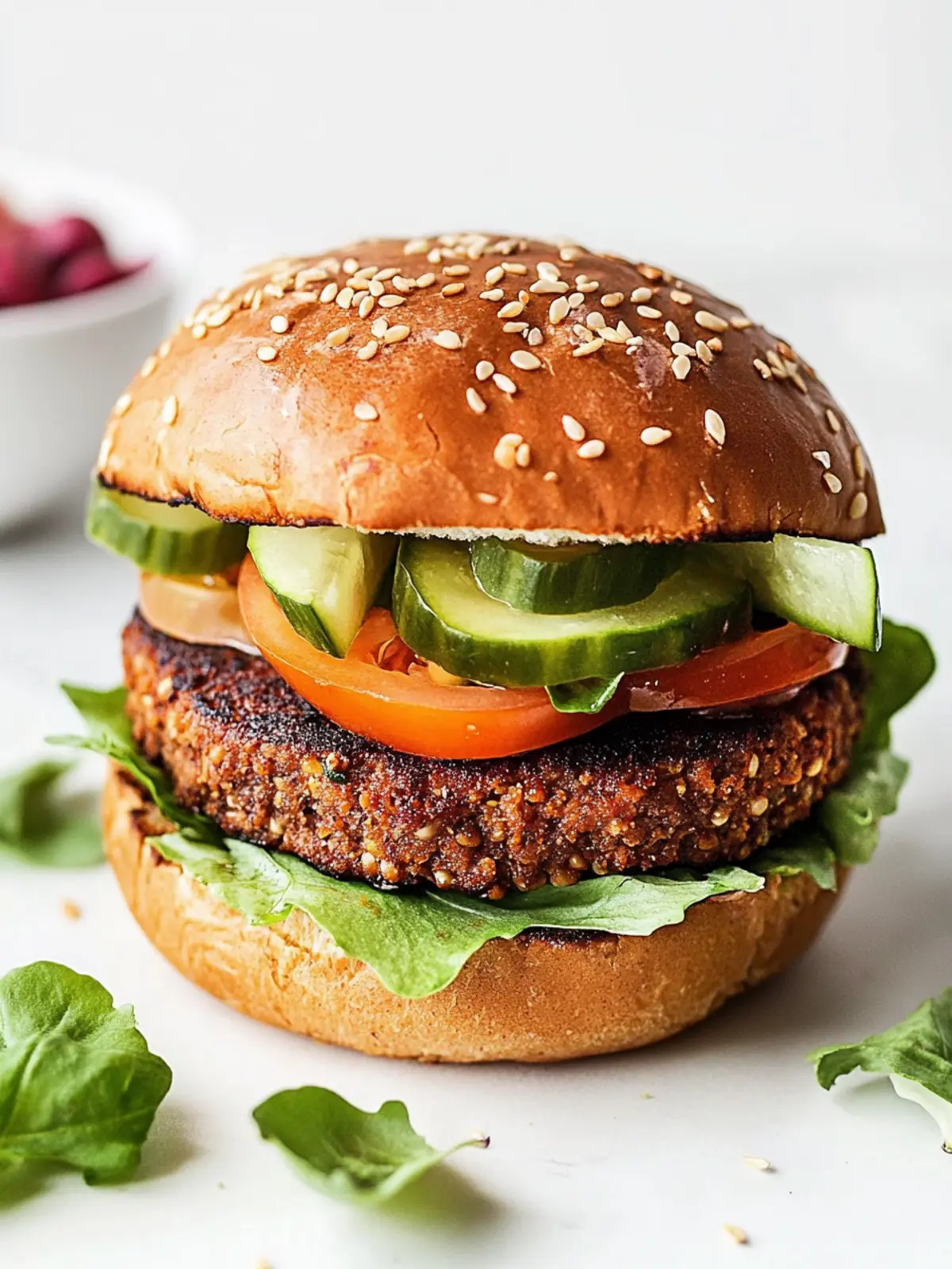 Ultimate Vegan Burger: Flavor-Packed and Protein-Rich Delight 5 Vegan Burger