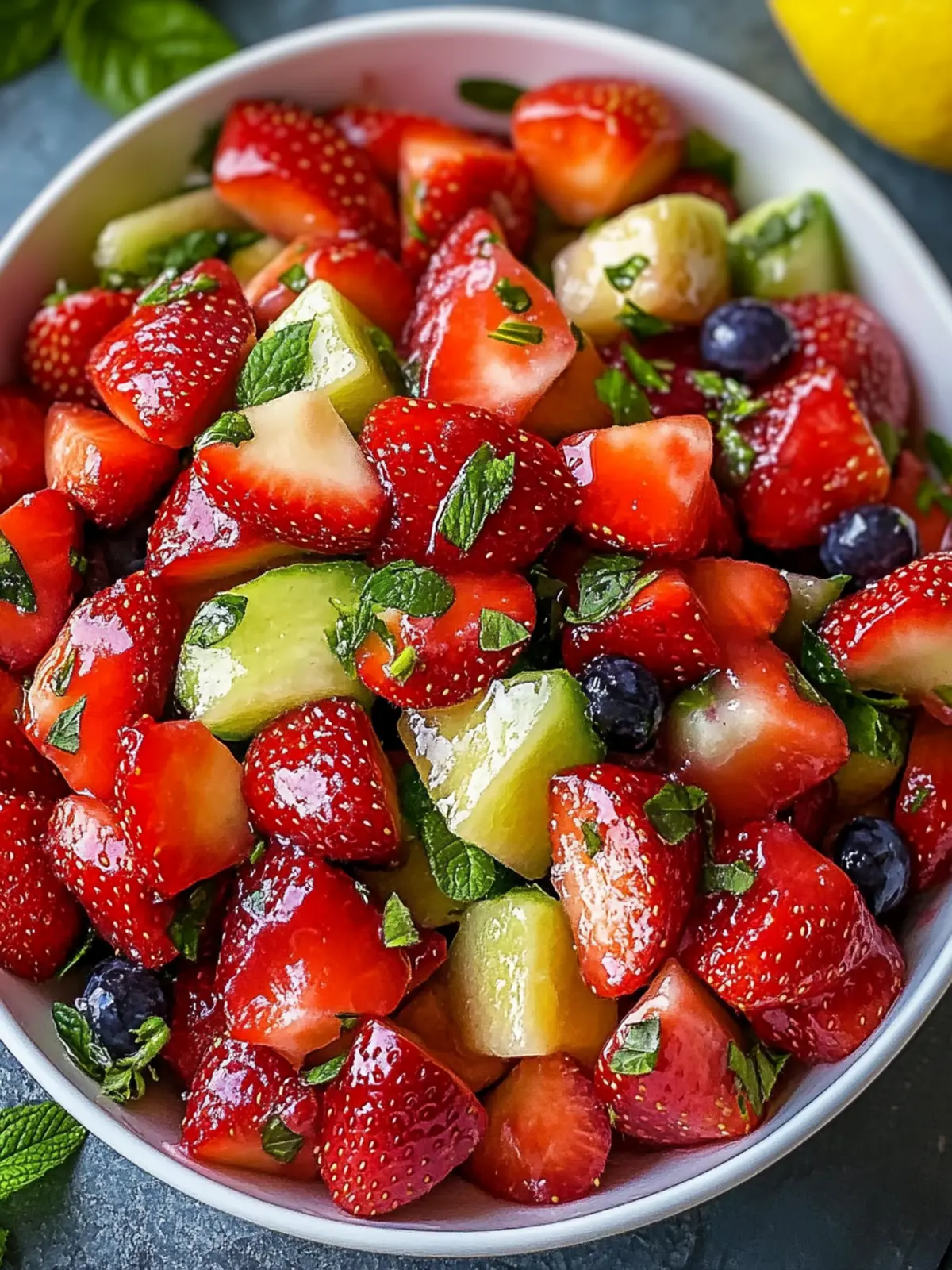Refreshing Strawberry Lemonade Fruit Salad: A Sweet Summer Treat 2 Strawberry Lemonade Fruit Salad
