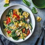 Savory Farfalle with Baby Capsicum, Asparagus & Spinach Magic 10 Farfalle with baby capsicum, asparagus and spinach